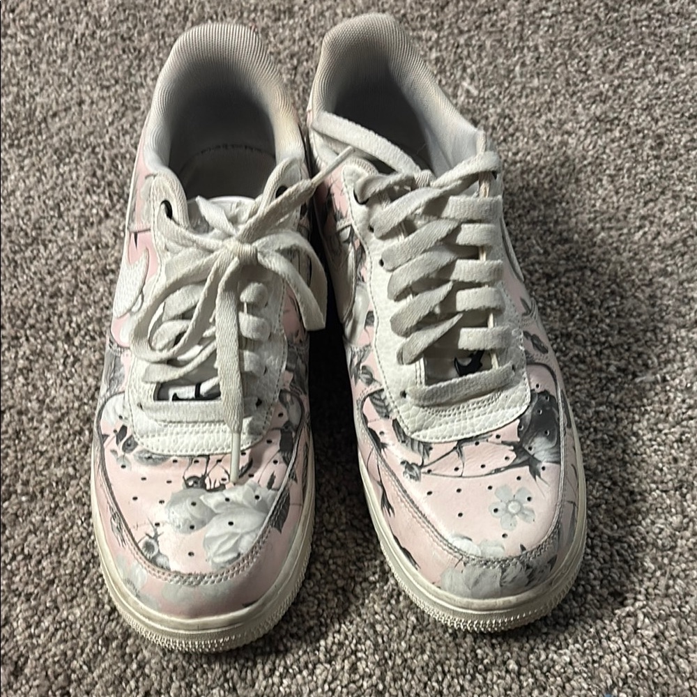 Pink and White Sneakers